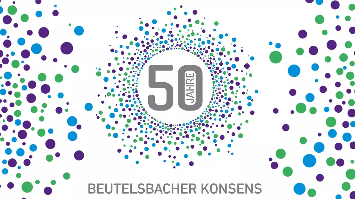 50 Jahre Beutelsbacher Konsens Logo. Grafik: LpB BW, © Medienküche 50 Jahre Beutelsbacher Konsens Logo. Grafik: LpB BW, © Medienküche