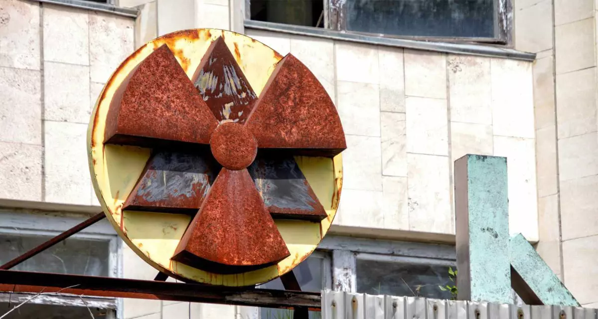 Radioaktive Beschilderung an einem Gebäude, Tschernobyl. Foto: unsplash.com | Yves Alarie Radioaktive Beschilderung an einem Gebäude, Tschernobyl. Foto: unsplash.com | Yves Alarie