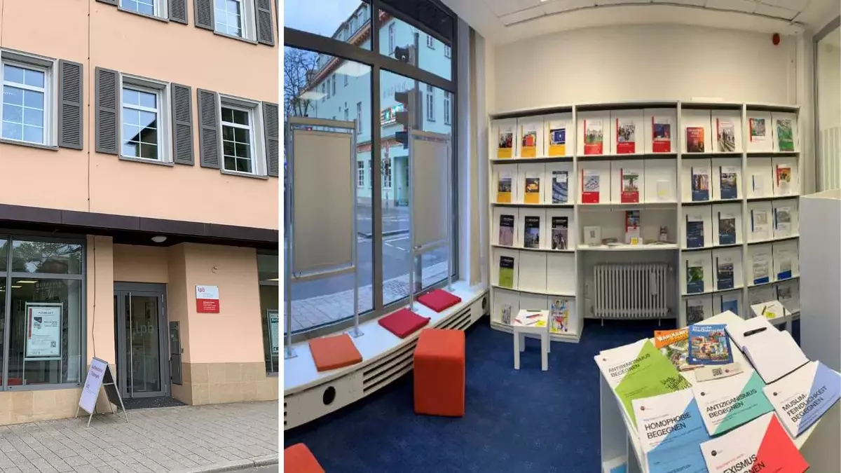 Außenstelle Tübingen. Foto: LpB Tübingen Shop der Außenstelle Tübingen. Foto: LpB Tübingen